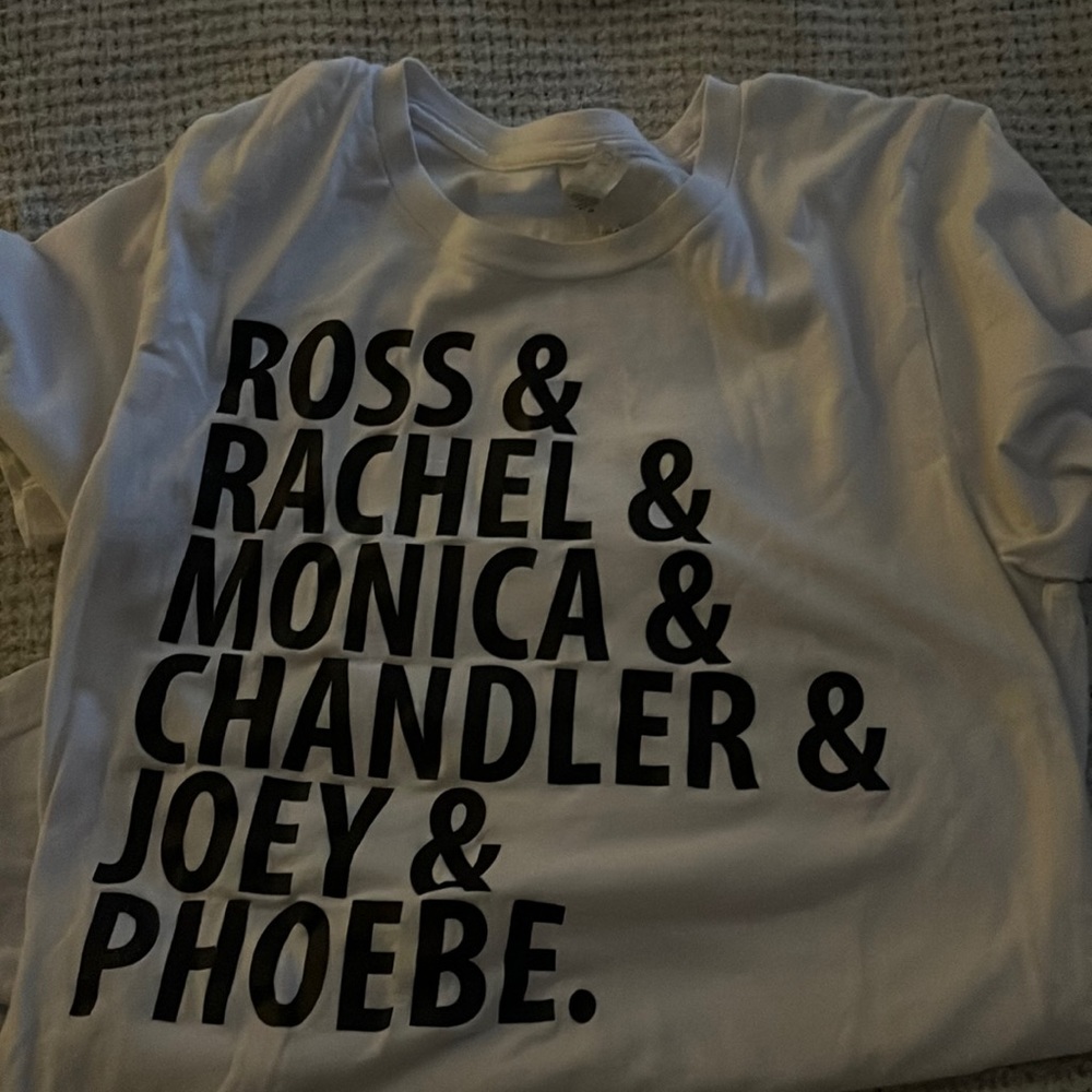 Women’s top with friends character names